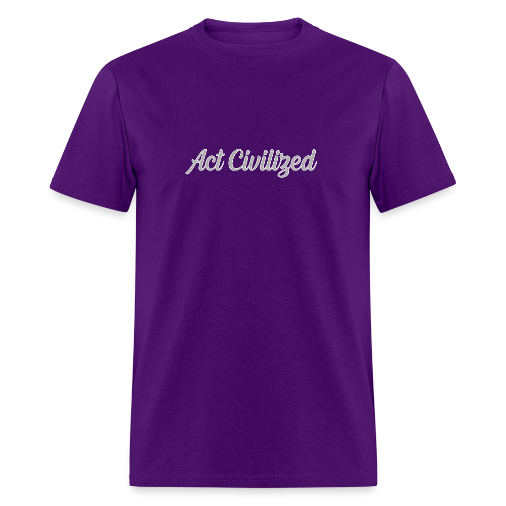 Act Civilized - purple