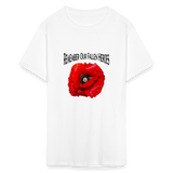 Remember Our Fallen Heroes Poppy T-Shirt - white