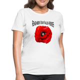 Remember Our Fallen Heroes Poppy Women's T-Shirt - white