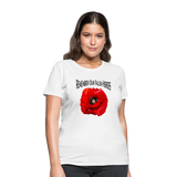 Remember Our Fallen Heroes Poppy Women's T-Shirt - white