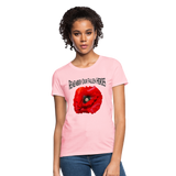 Remember Our Fallen Heroes Poppy Women's T-Shirt - pink