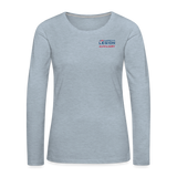 ALA Branded Long-Sleeve Tee - heather ice blue