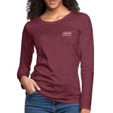 ALA Branded Long-Sleeve Tee - heather burgundy