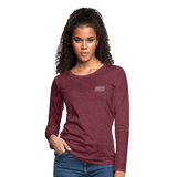 ALA Branded Long-Sleeve Tee - heather burgundy