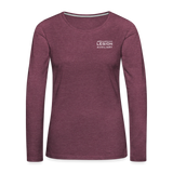 ALA Branded Long-Sleeve Tee - heather burgundy