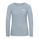 ALA Branded Long-Sleeve Tee - heather ice blue