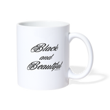 Black and Beautiful Mug - white