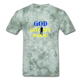 GOD GOT MY BACK - military green tie dye