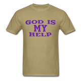 GOD IS MY HELP T-Shirt - khaki