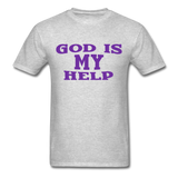 GOD IS MY HELP T-Shirt - heather gray