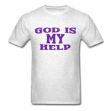 GOD IS MY HELP T-Shirt - light heather gray