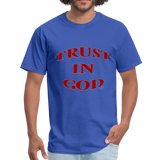 TRUST IN GOD T-Shirt - royal blue