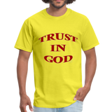 TRUST IN GOD T-Shirt - yellow