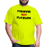 Forgiven Not Flawless Unisex Classic T-Shirt - safety green